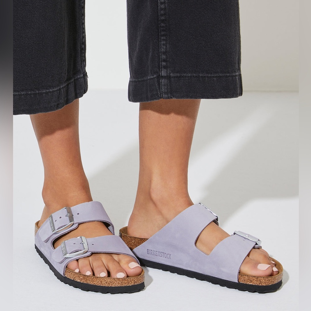 WOMENS BIRKENSTOCK ARIZONA SOFT FOOTBED NARROW NUBUCK